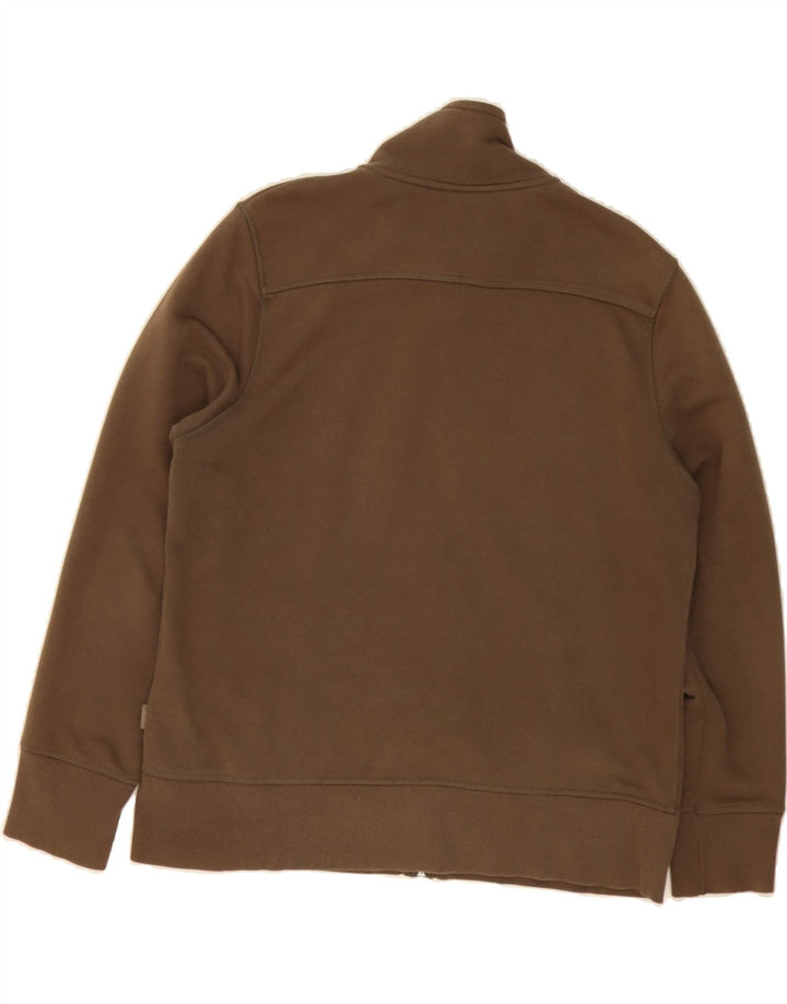 LERROS Womens Graphic Tracksuit Top Jacket IT 42 Medium Brown Cotton Vintage Lerros and Second-Hand Lerros from Messina Hembry 