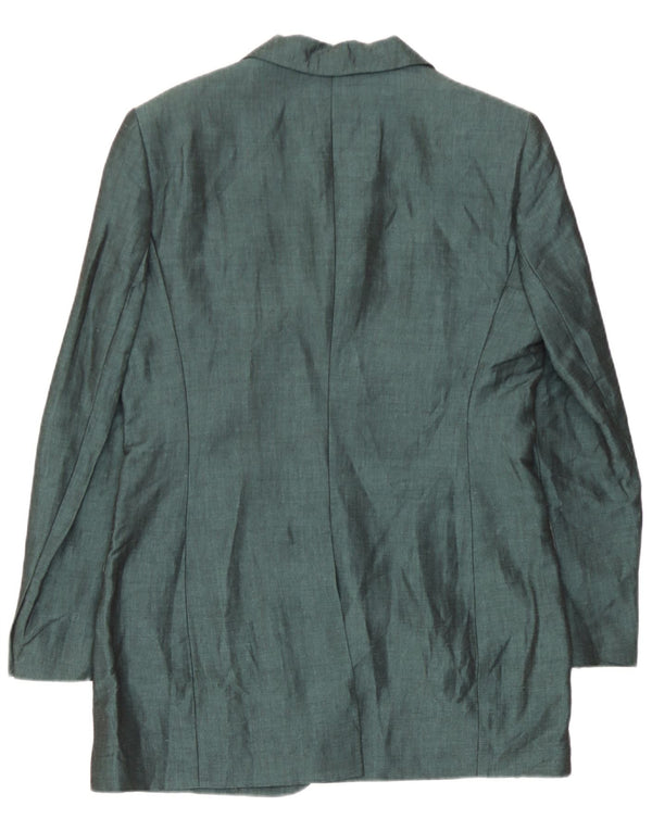 Misstwidd Damen Blazer Jacke IT 44 Mittelgrünes Leinen