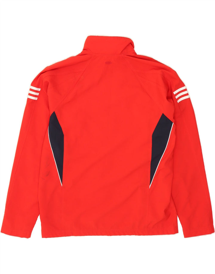 ADIDAS Mens Tracksuit Top Jacket UK 42/44 Large Red Colourblock Polyester Vintage Adidas and Second-Hand Adidas from Messina Hembry 