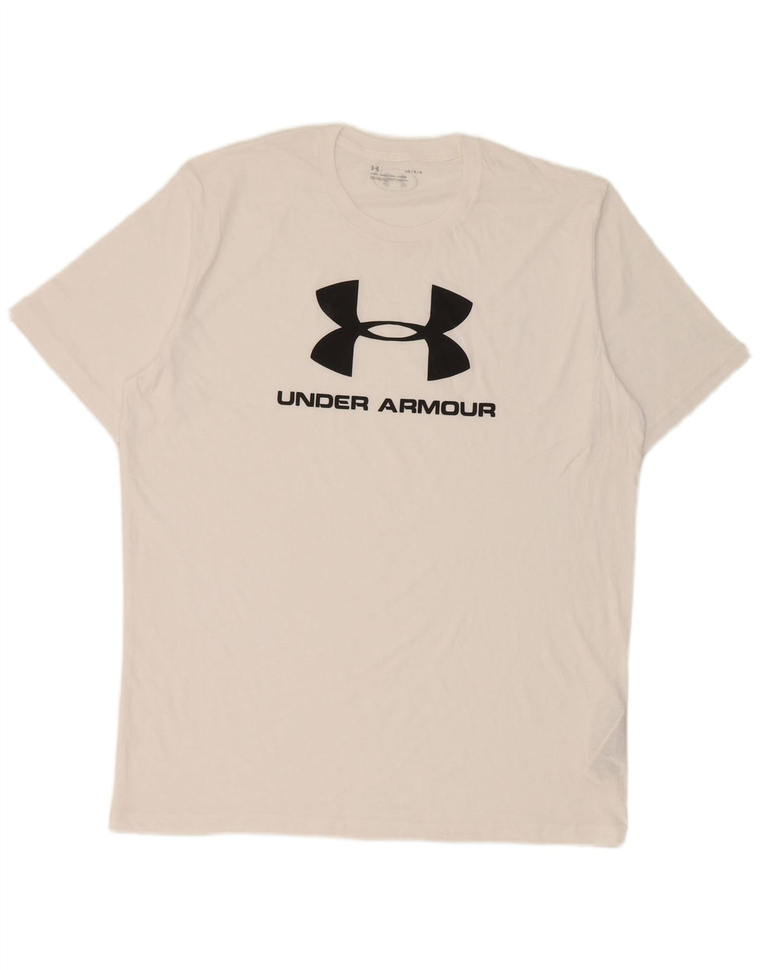 Under Armour Herren-T-Shirt mit Grafik, Größe L, Baumwolle, Weiß