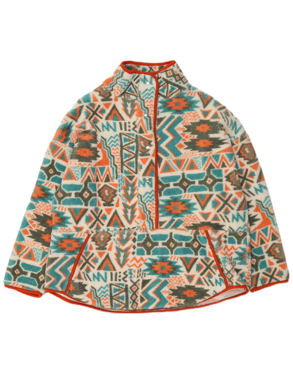 Promod Damen-Fleecepullover mit Knopfleiste hinten, UK 20 2XL, mehrfarbig, Fair Isle
