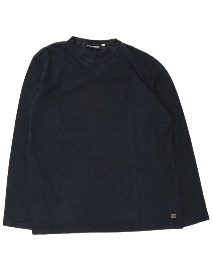 LOTTO Herren-Top, langärmelig, XL, Marineblau, Baumwolle