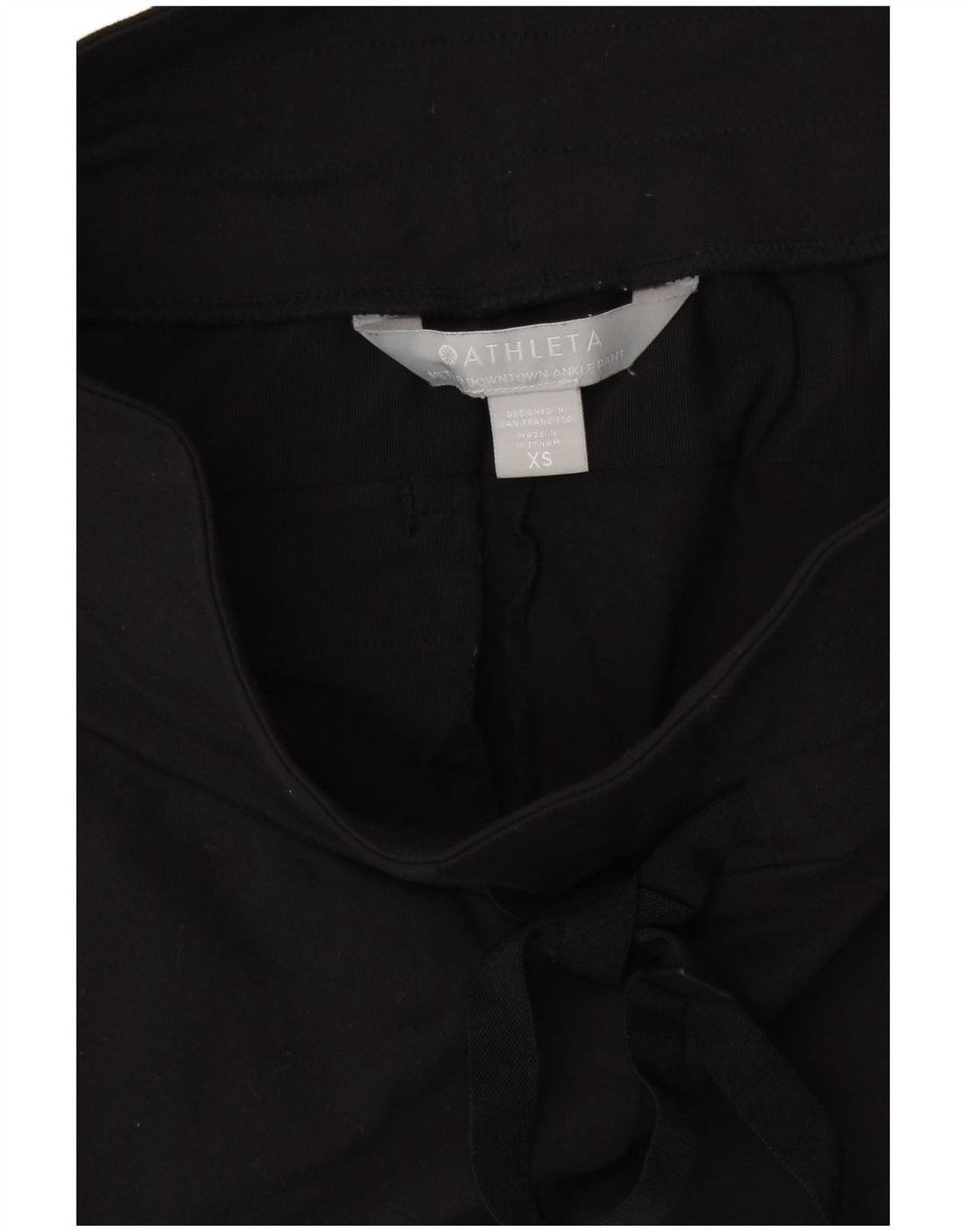 ATHLETA Damen-Trainingshose, UK 6, XS, schwarzes Nylon