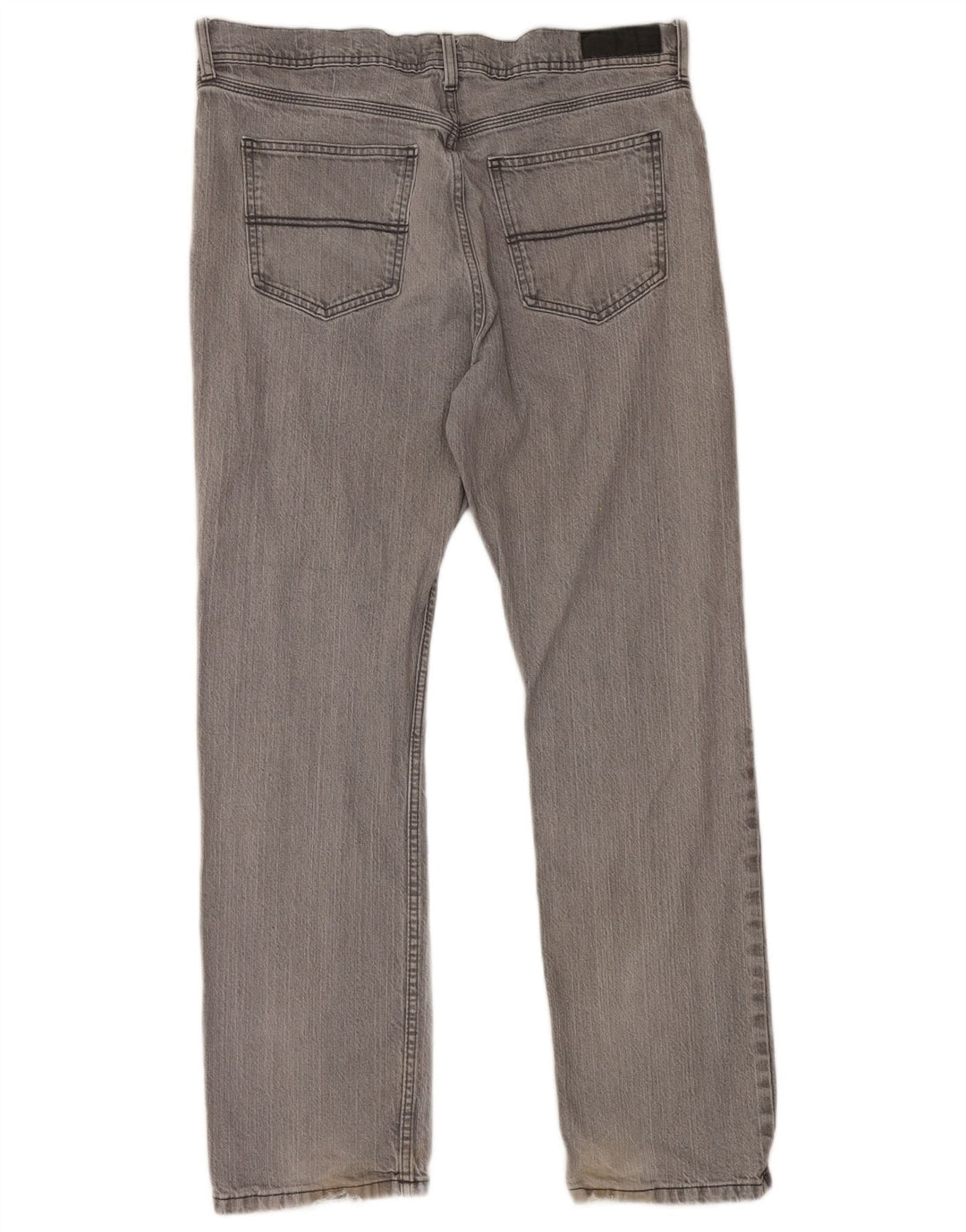 Marks & Spencer Herren Stretch Regular Straight Jeans W36 L31 Graue Baumwolle