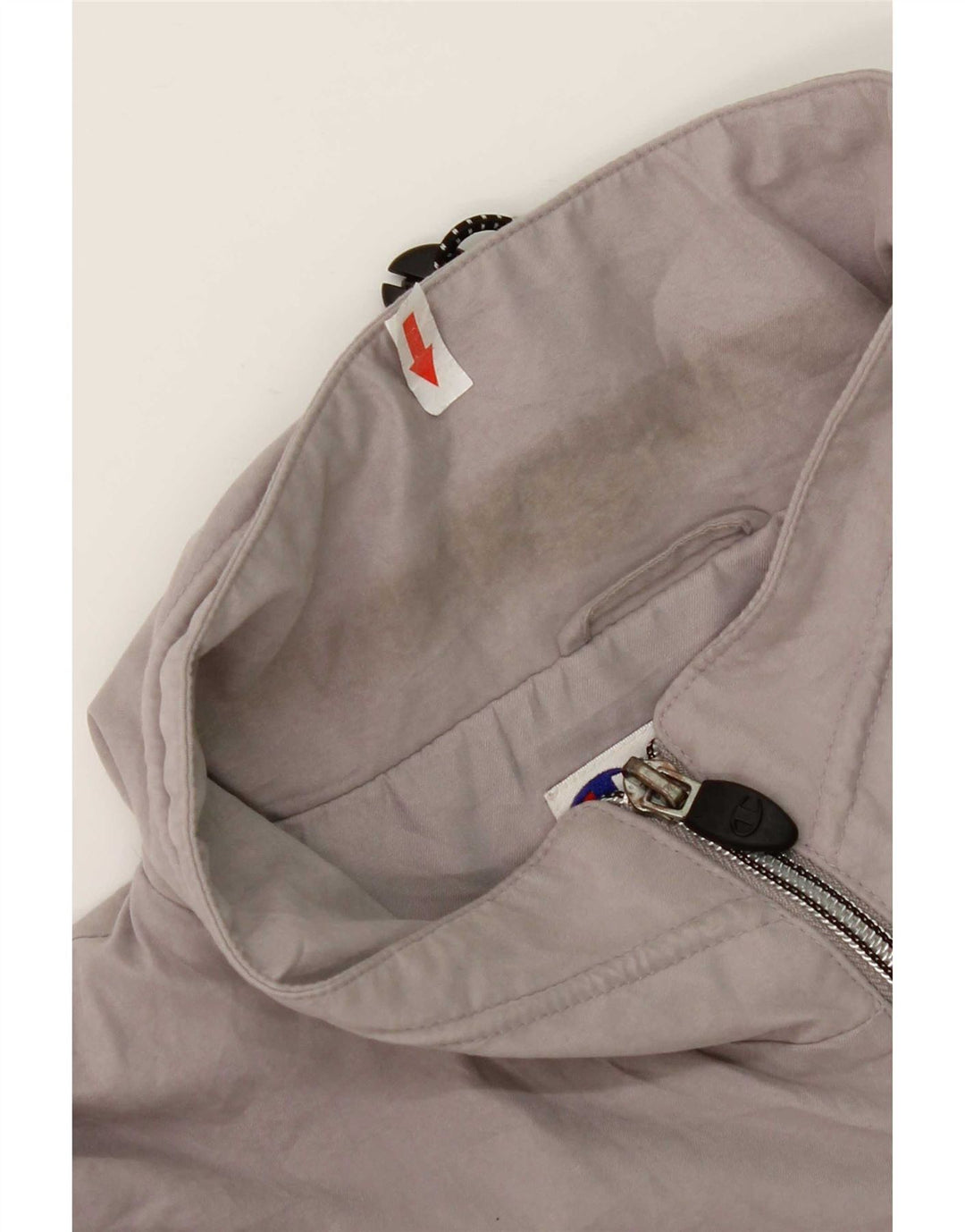 Champion Herren-Regenjacke UK 42 XL Graues Colourblock-Polyester