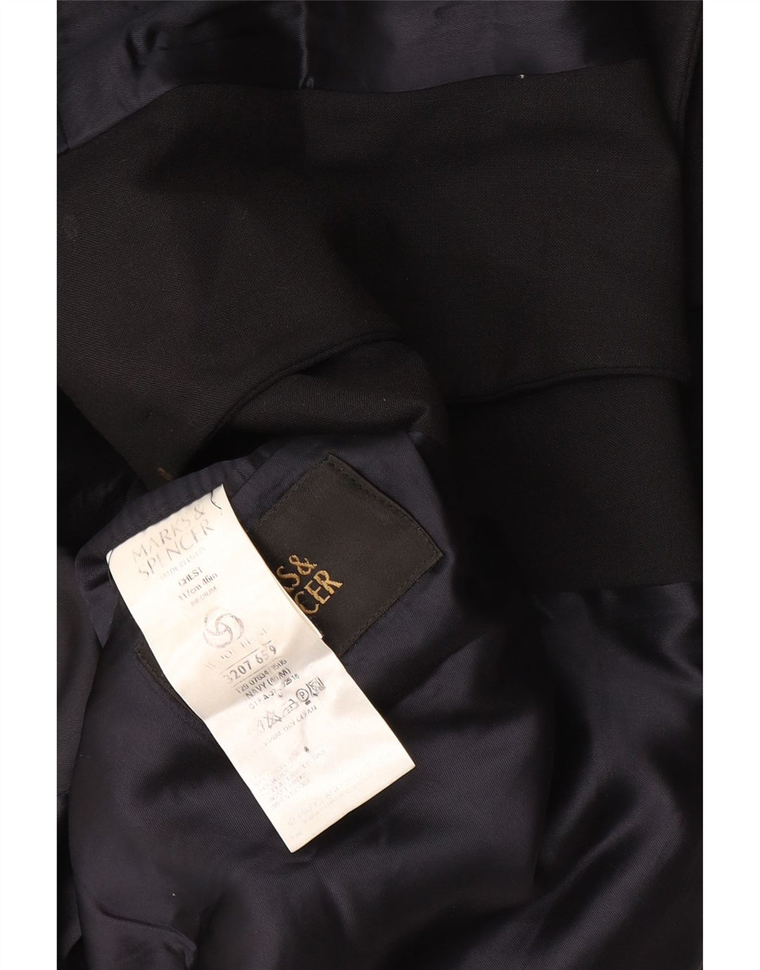 Marks & Spencer Herren-Blazer mit 3 Knöpfen, Gr. 38, mittleres Marineblau
