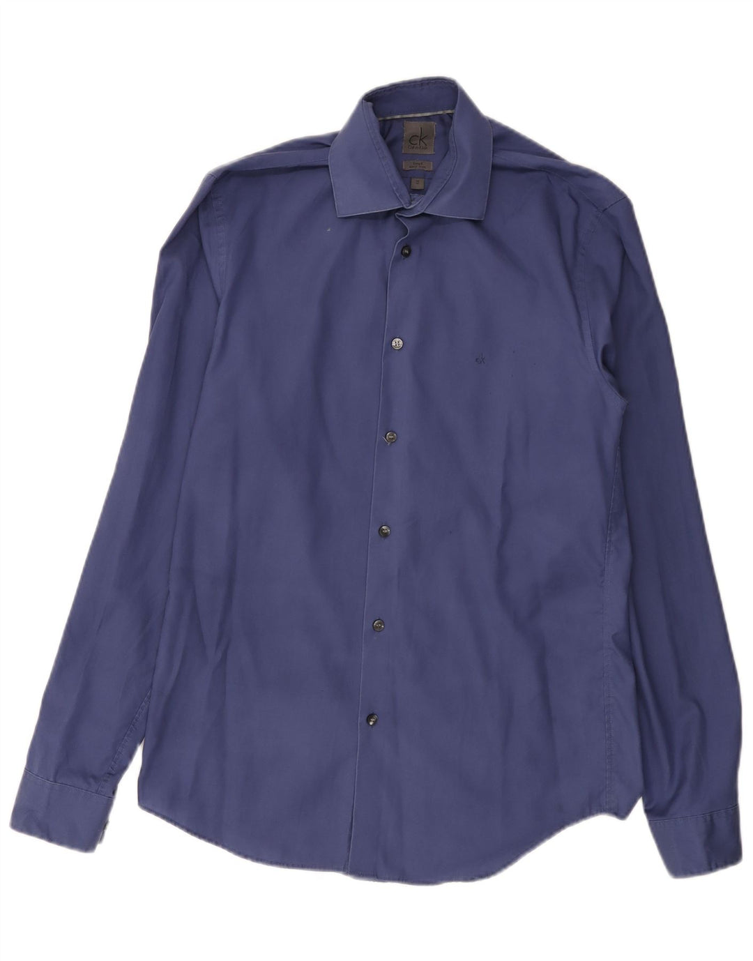 Calvin Klein Herren-Hemd, tailliert, Größe 38 15, Mittelblau