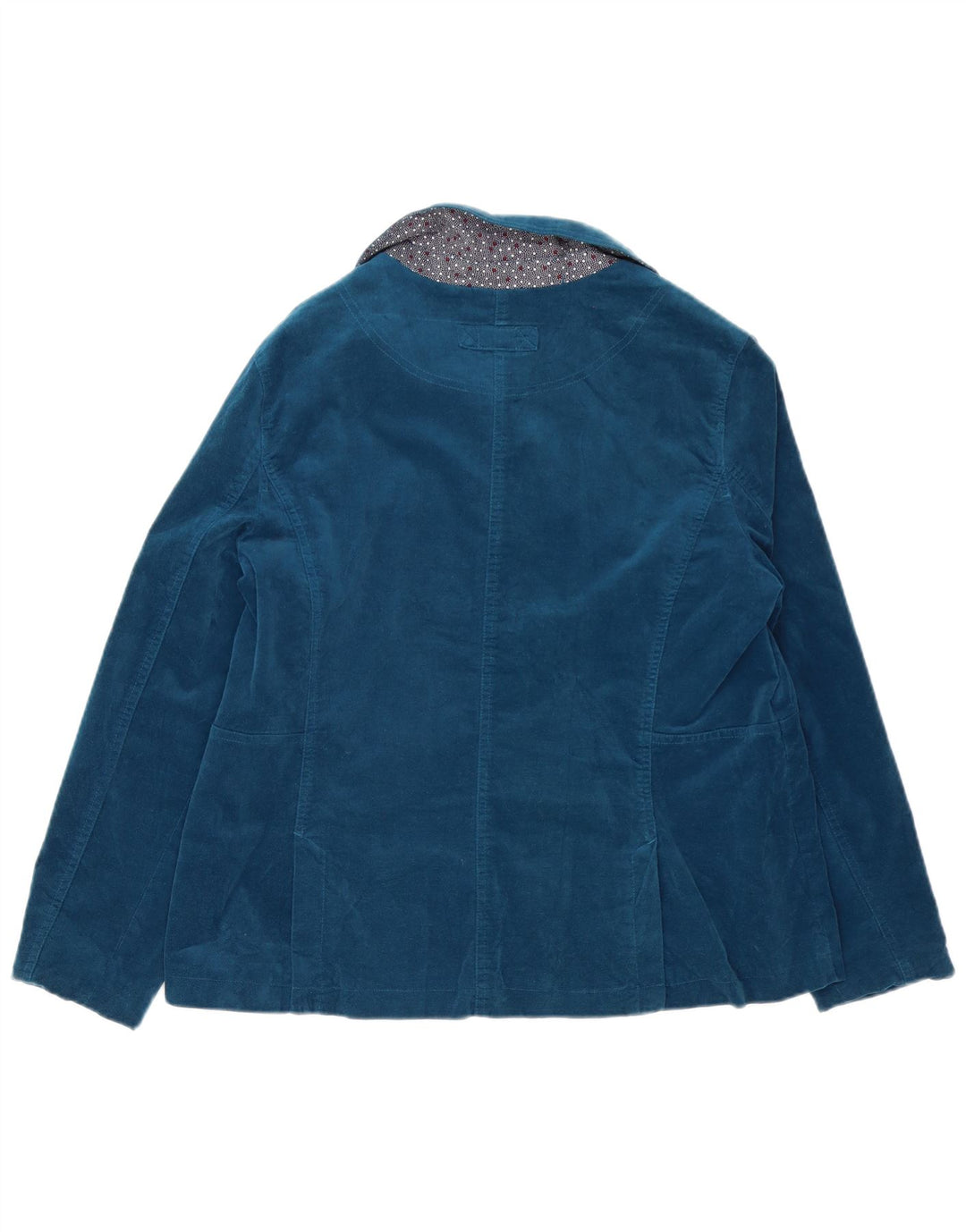 White Stuff Samt-Blazerjacke mit 4 Knöpfen für Damen, UK 16, Größe L, Marineblau