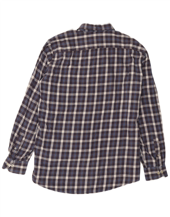 Carrera Herren Regular Fit Flanellhemd 2XL Marineblau kariert