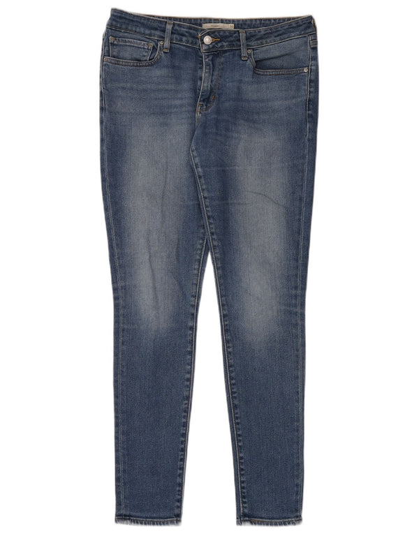 Levi's Damen 711 Skinny Jeans W30 L32 Blaue Baumwolle