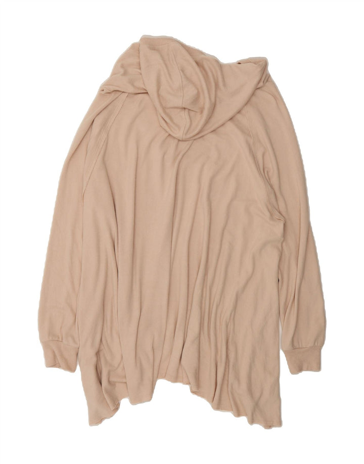 MOSSIMO Womens Oversized Hooded V-Neck Jumper Sweater UK 16 Large Pink Vintage Mossimo and Second-Hand Mossimo from Messina Hembry 