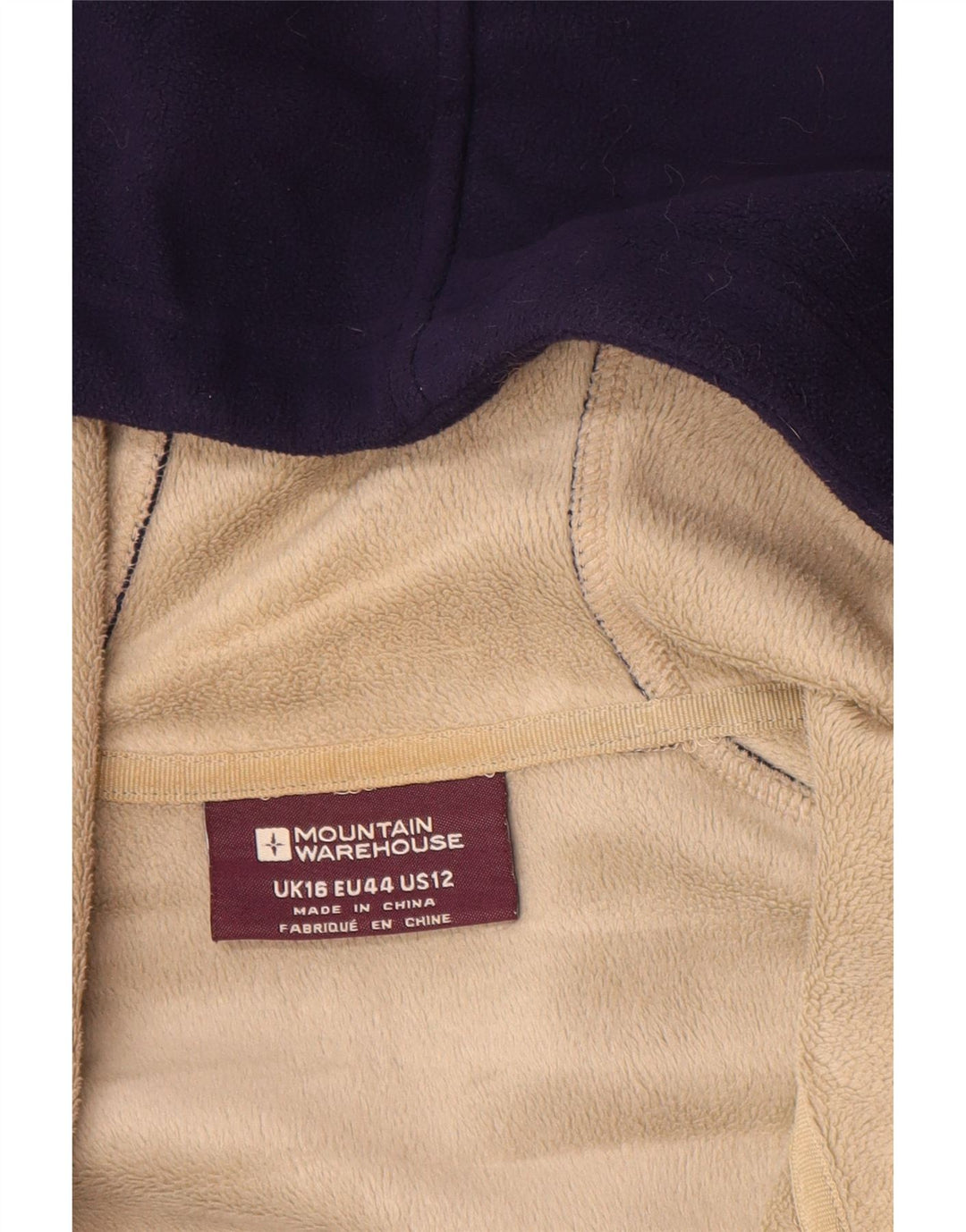 MOUNTAIN WAREHOUSE Damen-Fleecejacke mit Kapuze, UK 16, Größe L, Marineblau