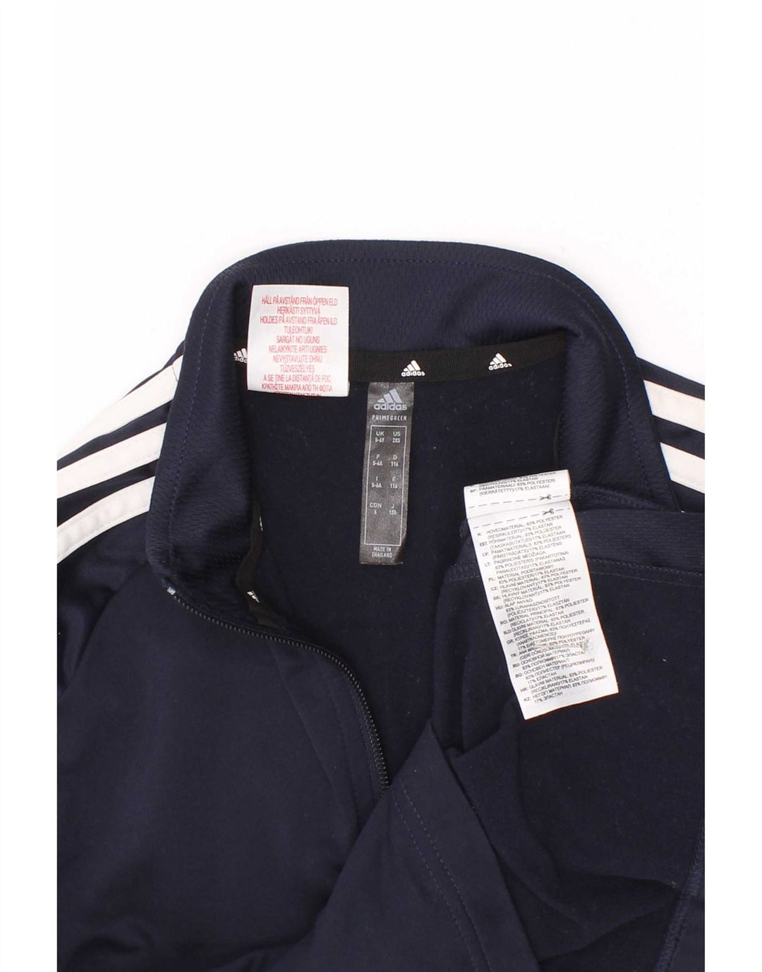 Adidas Jungen Aeroready Zip Neck Pullover Trainingsanzug Top 5–6 Jahre Marineblau