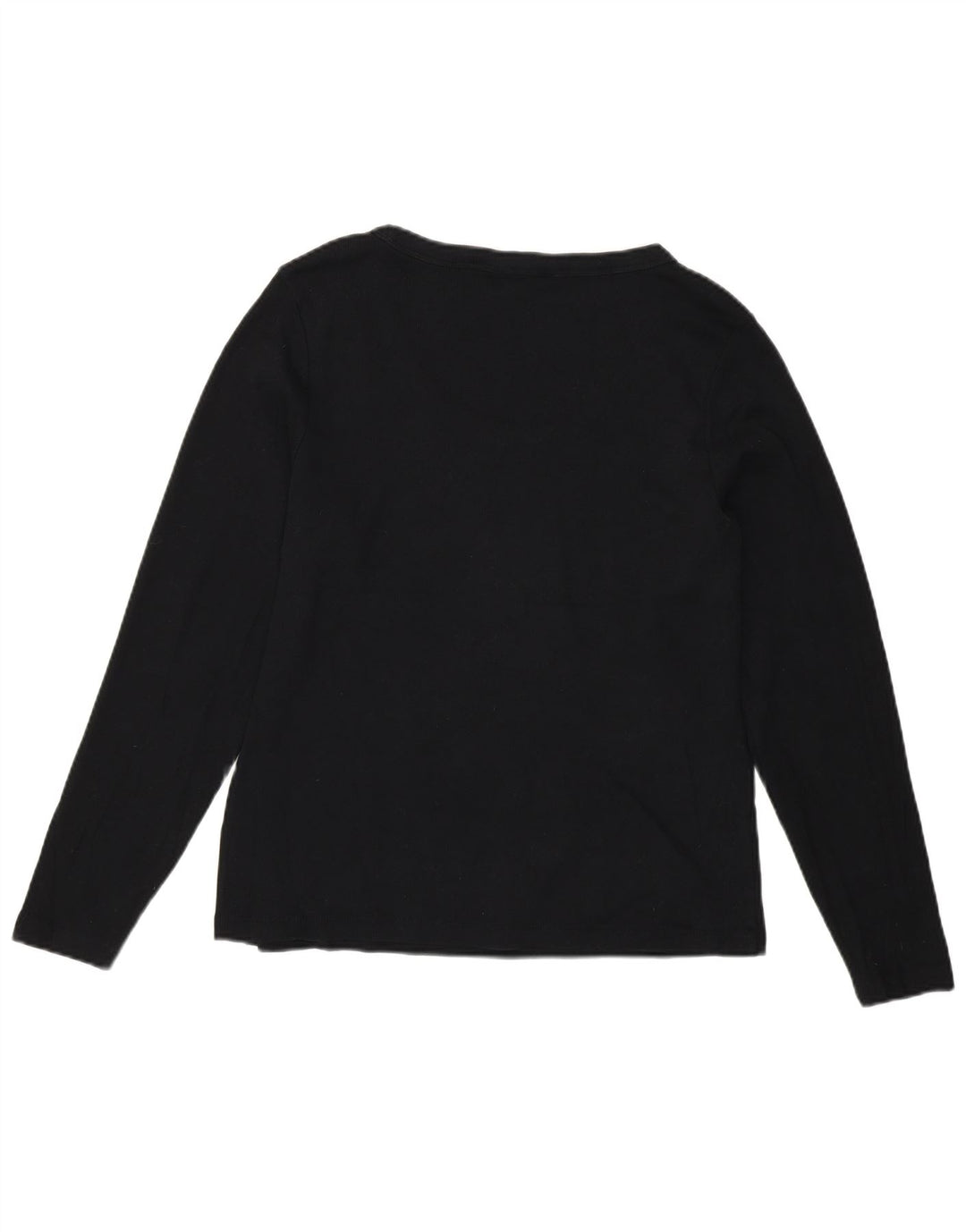 Marks & Spencer Damen Top Langarm UK 20 2XL Schwarz Baumwolle