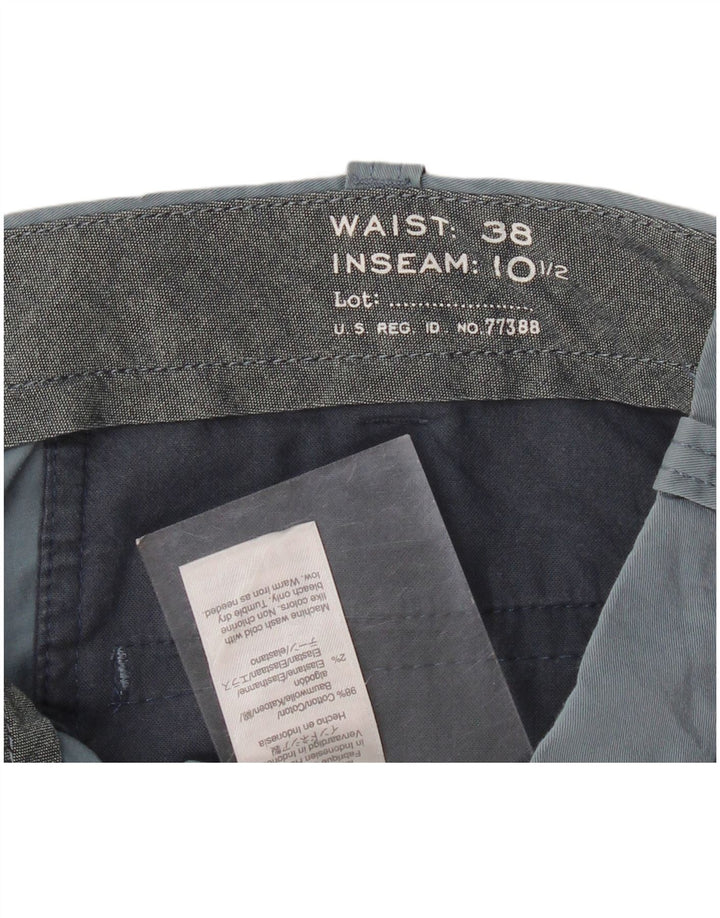 J. CREW Mens Chino Shorts W38 XL Blue Cotton