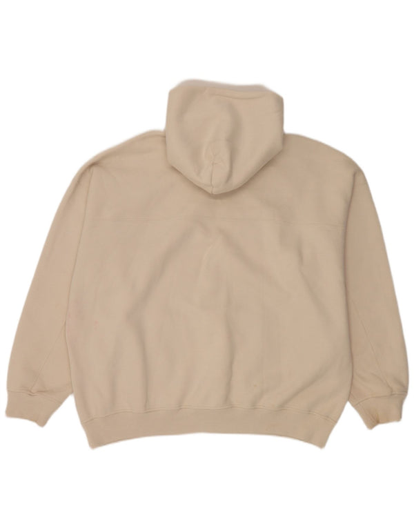Abercrombie & Fitch Herren Kapuzenpullover XL Beige Baumwolle