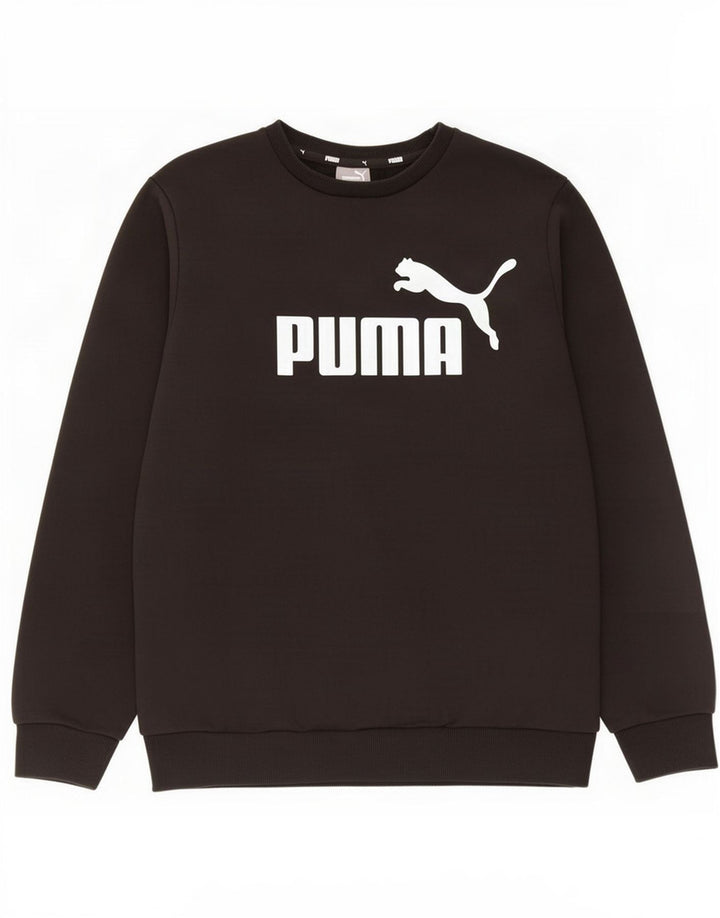 Puma Herren Grafik-Sweatshirt-Pullover, klein, schwarze Baumwolle