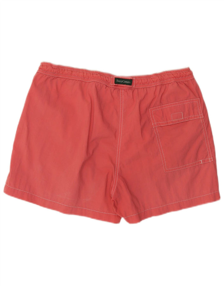 Henry Cottons Herren-Badeshorts, groß, rot, Polyamid
