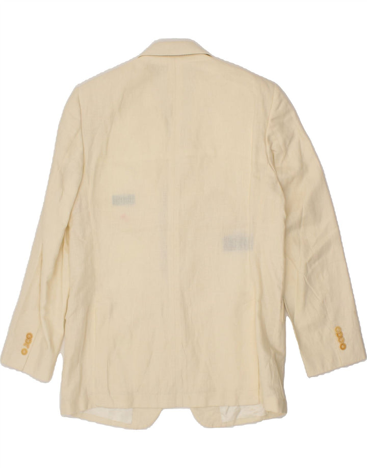 PIERRE CARDIN Herren 3-Knopf-Blazerjacke IT 50 Großes beiges Leinen