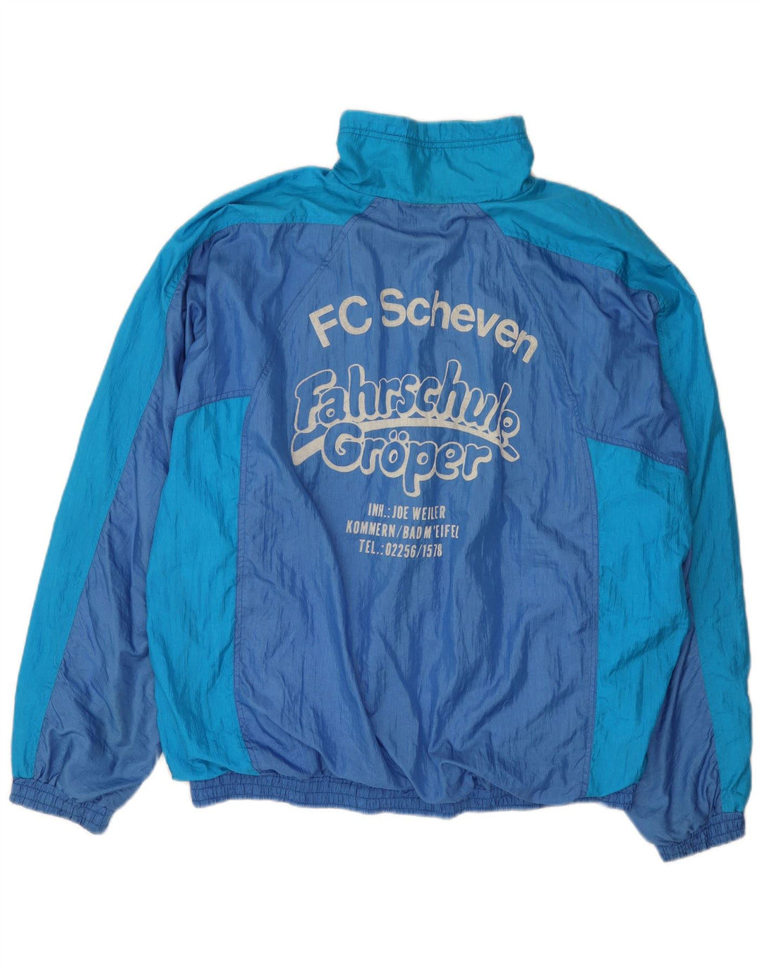 Rucanor Herren-Trainingsanzugoberteil mit Grafik, UK 44/46, XL, Blau, Farbblock