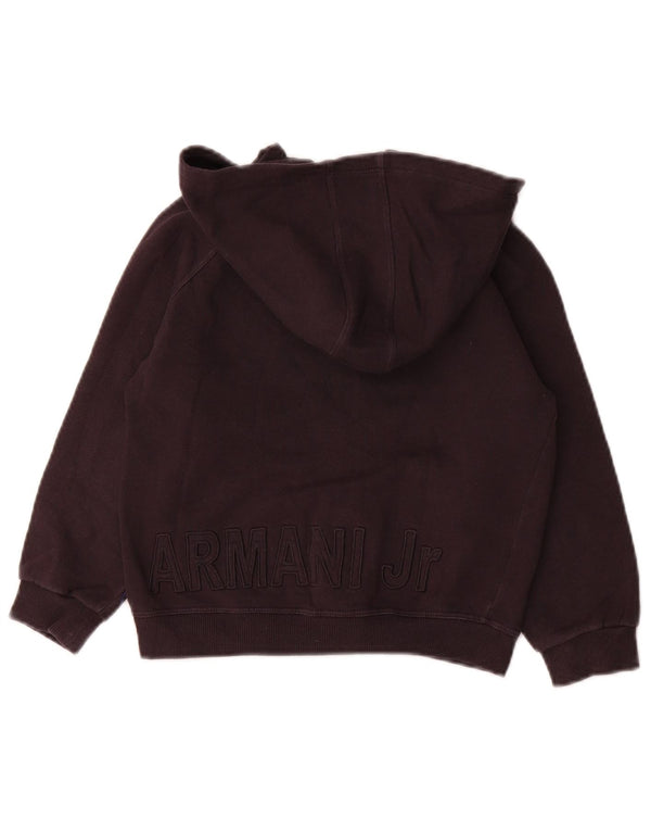 Armani Junior Boys Graphic Zip Hoodie Sweater 4-5 Jahre Marineblaue Baumwolle