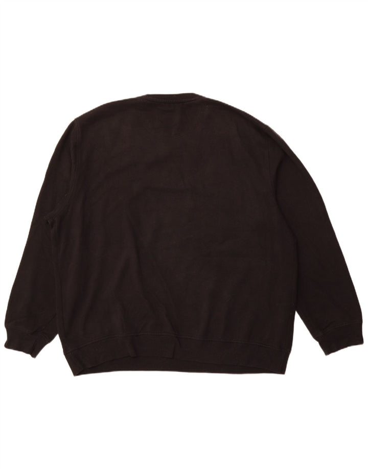 Izod Herren Sweatshirt Pullover 2XL Schwarz Baumwolle