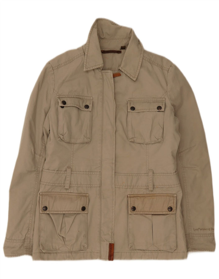 Lee Womens Utility Jacke UK 14 Mittelbeige Baumwolle