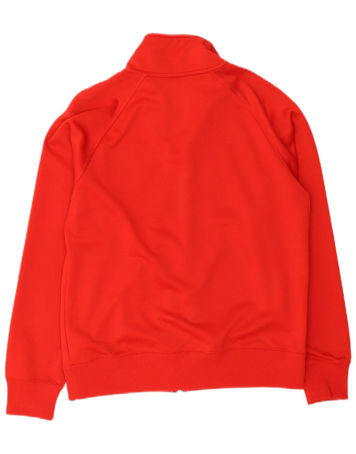 NIKE Mens Tracksuit Top Jacket Medium Red Colourblock Cotton