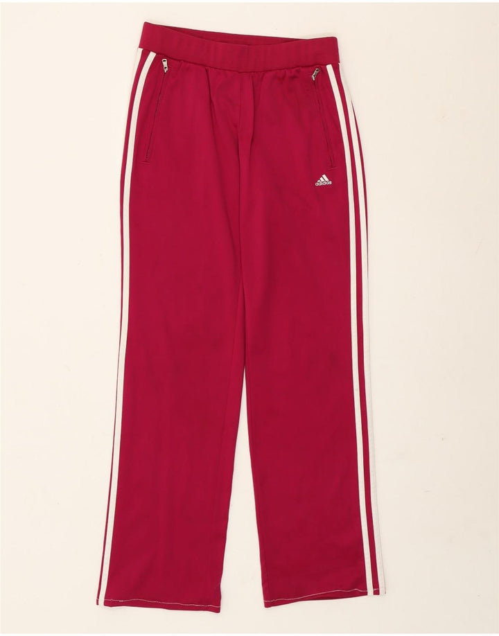 Adidas Damen Trainingshose UK 10 Small Lila Polyester