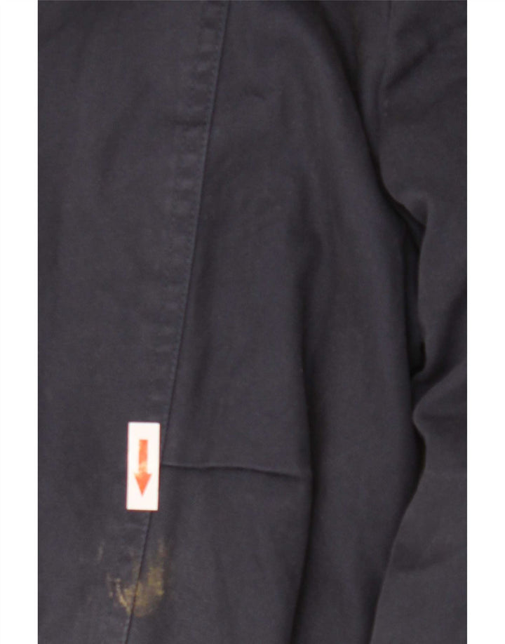 Gant Herren Bomberjacke UK 40 Große marineblaue Baumwolle