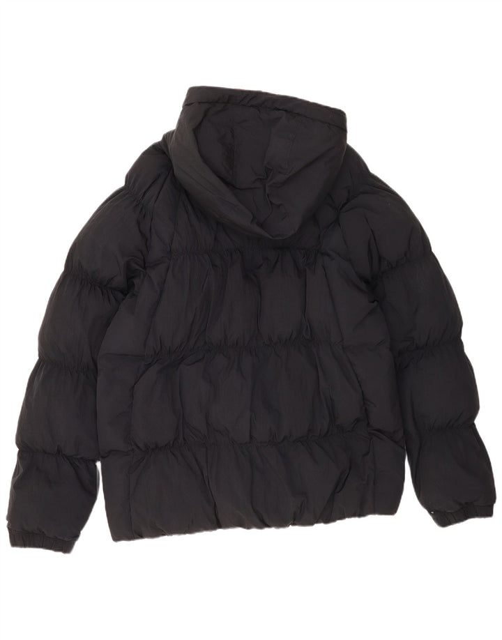 Jordan Herren-Jacke mit Kapuze, gepolstert, UK 40, Größe L, schwarzes Nylon