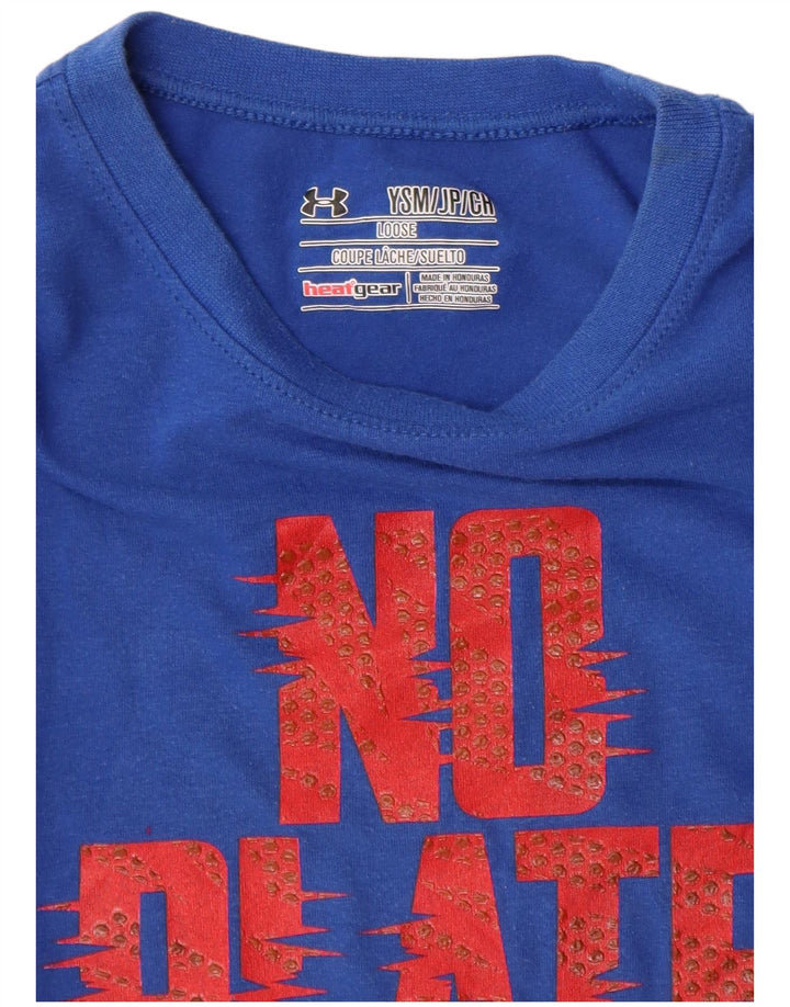UNDER ARMOUR Heat Gear Grafik-T-Shirt für Jungen, 7–8 Jahre, Größe S, Blau