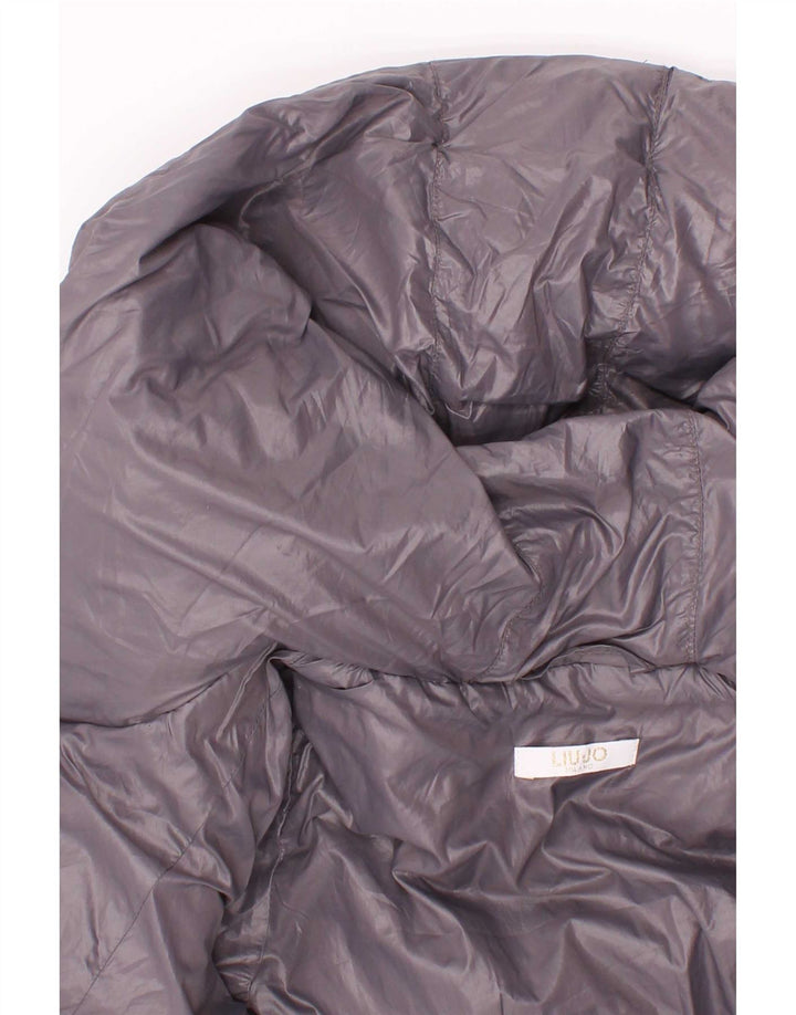 Liu Jo Wattierte Jacke mit Kapuze für Mädchen, 5–6 Jahre, Grau