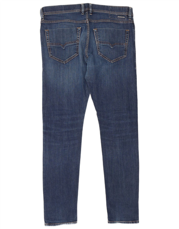 Diesel Herren Slim Jeans W34 L31 Marineblaue Baumwolle