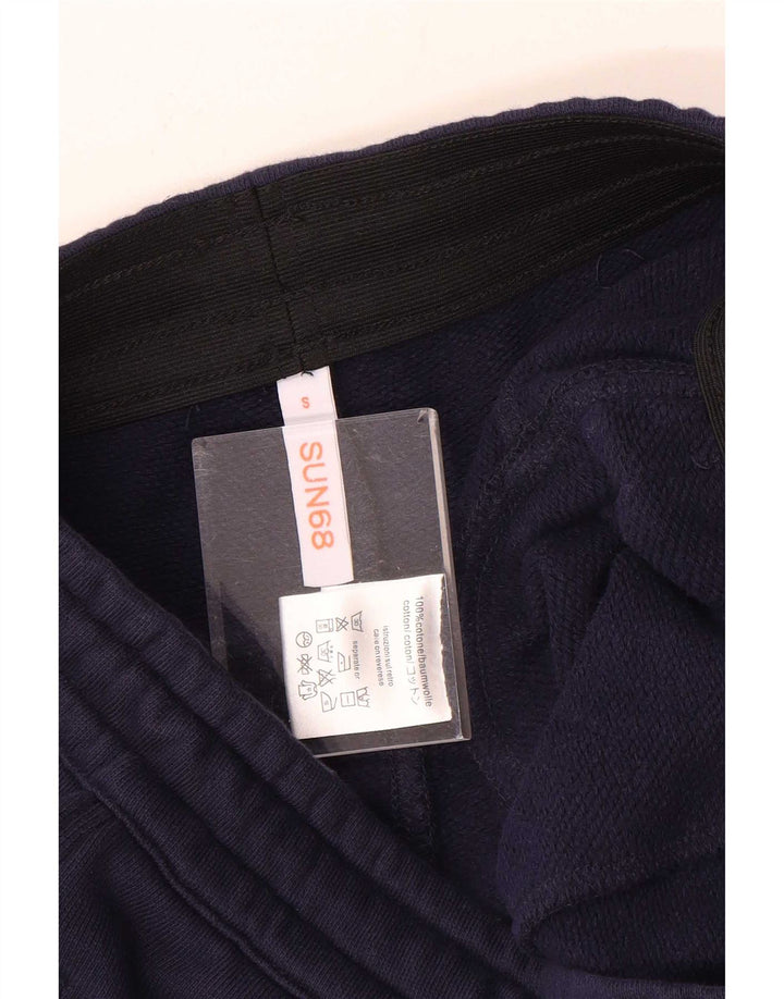 Sun68 Herren-Trainingshose, Jogginghose, Größe S, marineblau, Baumwolle