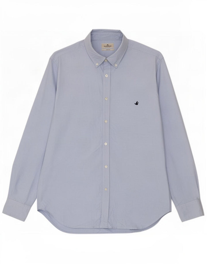 Brooksfield Herrenhemd Größe 43 Large Blau