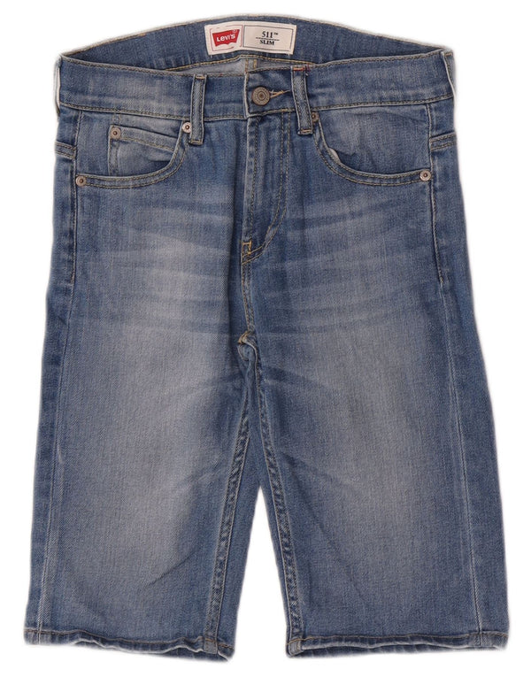 Levi's 511 Slim Denim-Shorts für Jungen, 13–14 Jahre, W26, blaue Baumwolle