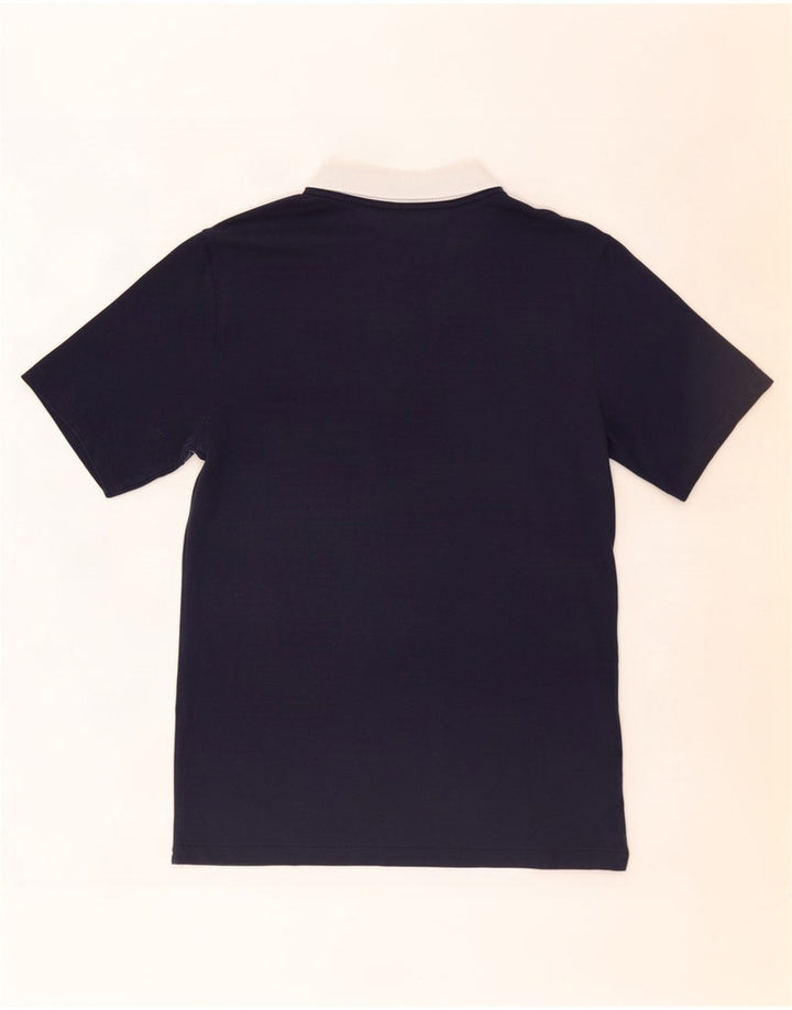 Nike Herren-Poloshirt mit Dri-Fit-Grafik, Größe S, Marineblau, Farbblock-Polyester
