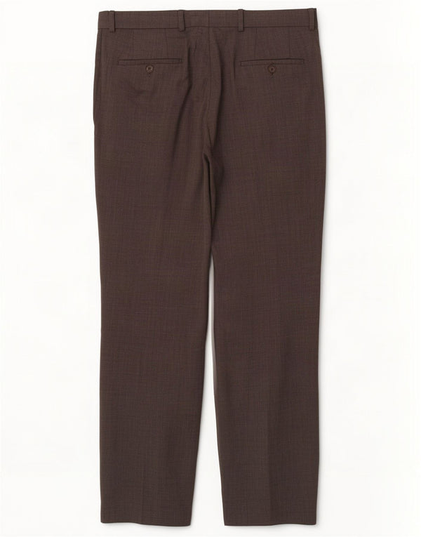 Hugo Boss Mens Straight Suit Trousers IT 52 XL W36 L33 Grey