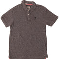 Fat Face Herren-Poloshirt aus mittelgrau gesprenkelter Baumwolle