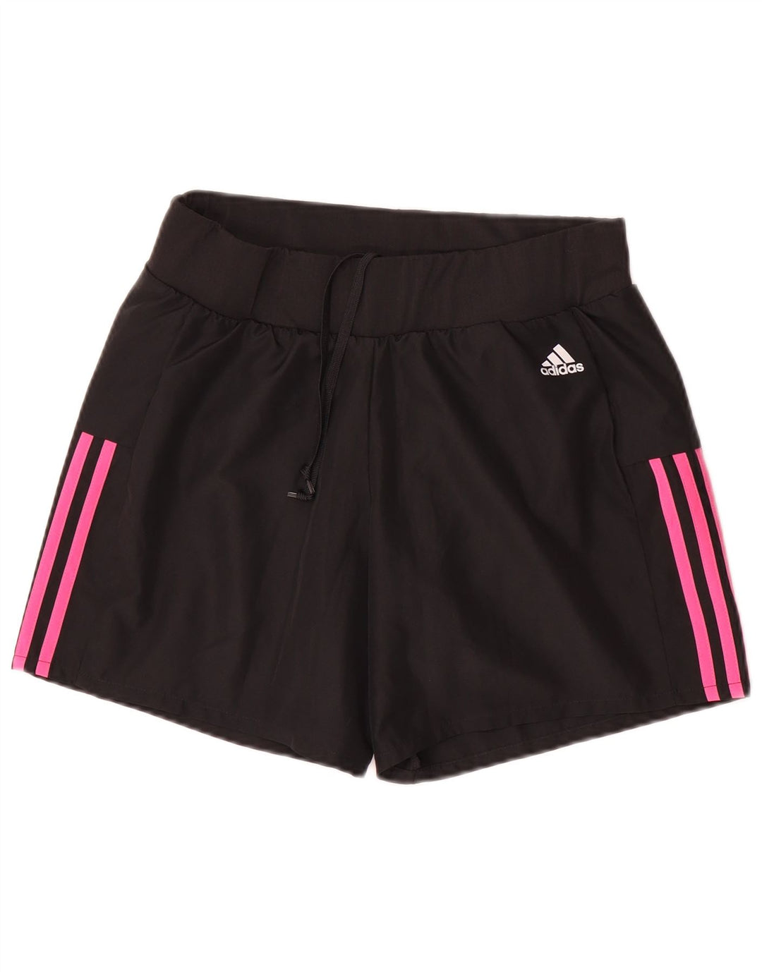 Adidas Damen Sportshorts UK 10 Small Schwarz Polyester