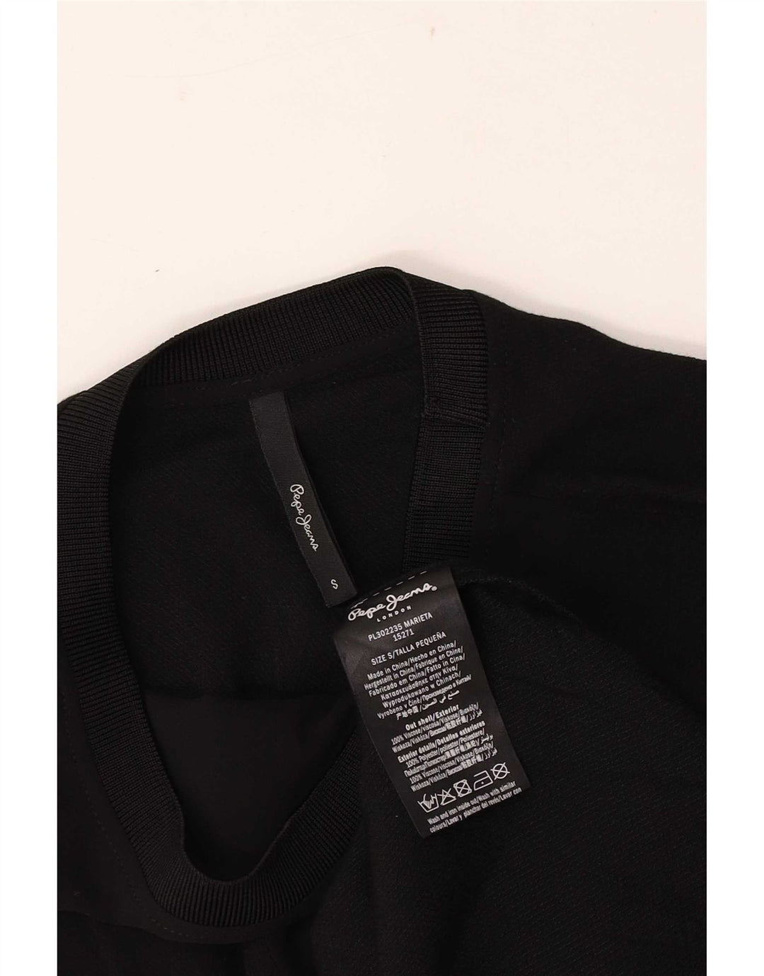 PEPE Jeans Damen Weste Top UK 10 Small Schwarz Viskose