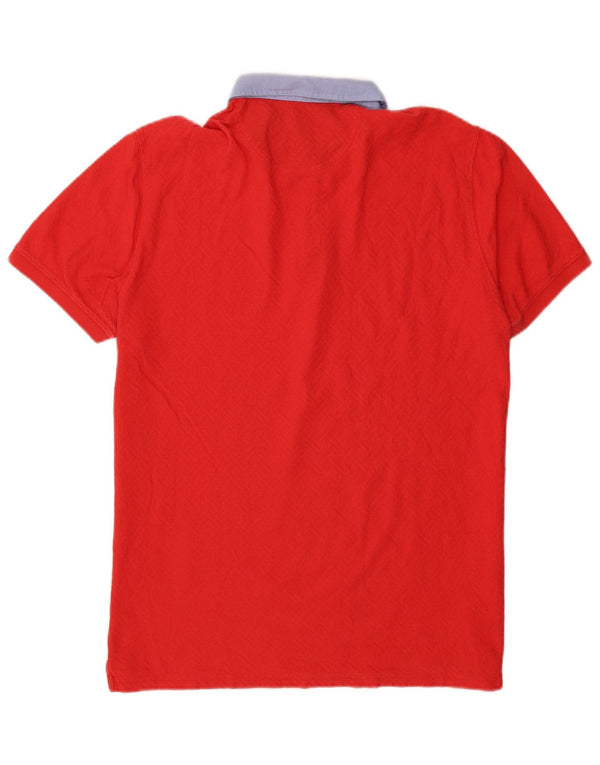 Massimo Dutti Herren Casual Fit Rugby Poloshirt XL Rot