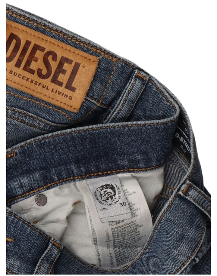 Diesel Herren Stretch Slim Jeans W30 L30 Blaue Baumwolle