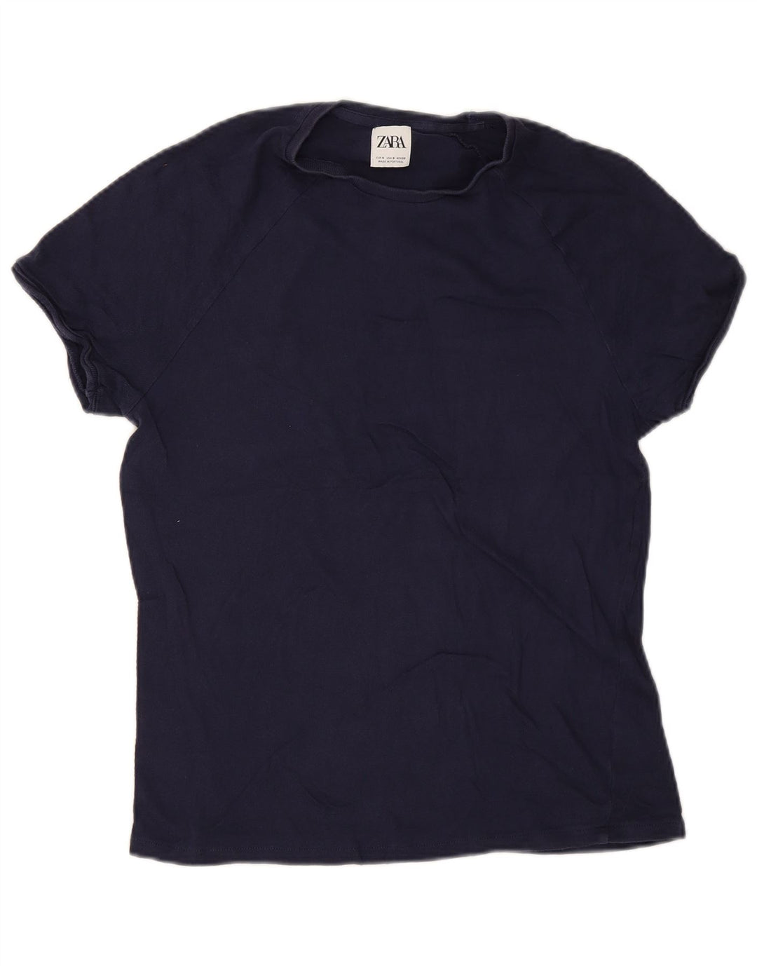 Zara Herren T-Shirt Top Small Marineblau