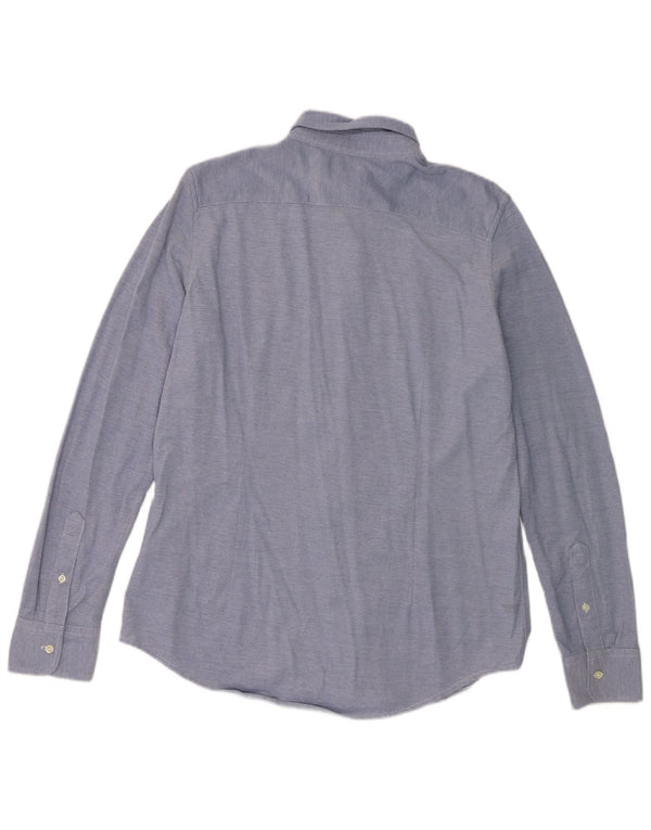 Ralph Lauren Herrenhemd XL, blaue Baumwolle