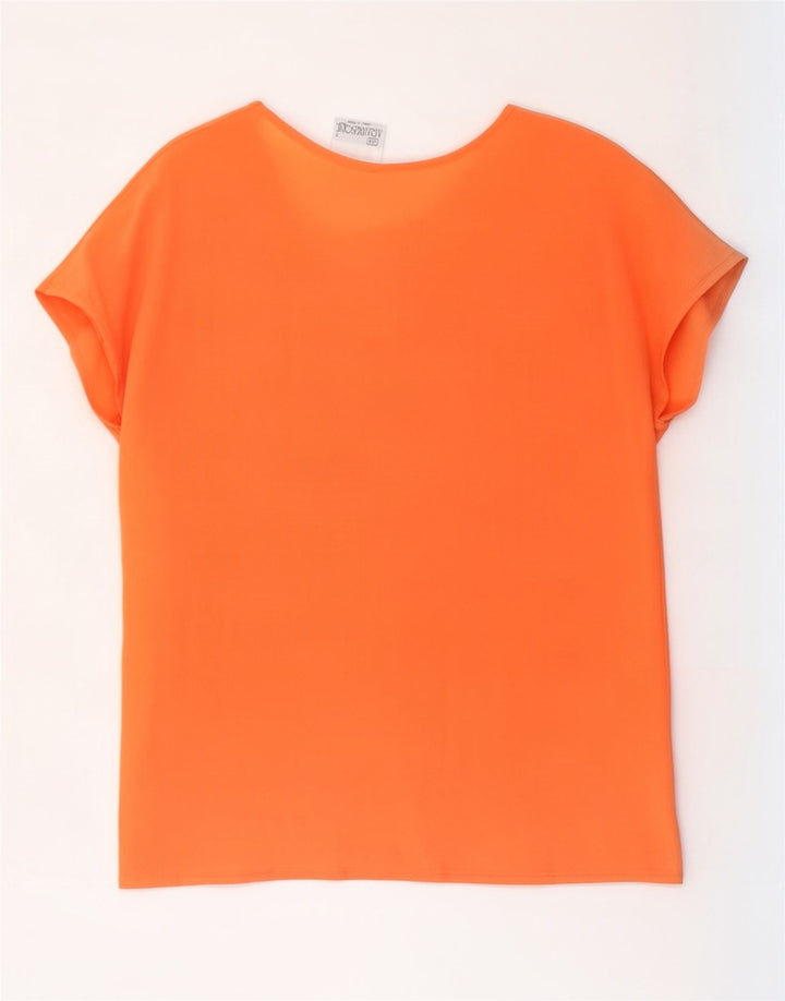 Vintage Damen Bluse Top IT 44 Medium Orange