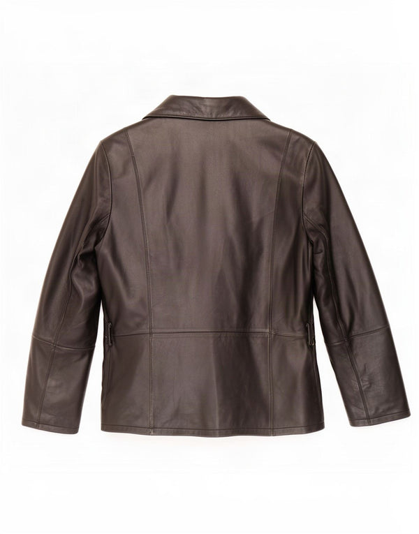 Conbipel Damen Lederjacke IT 42 Medium Schwarz