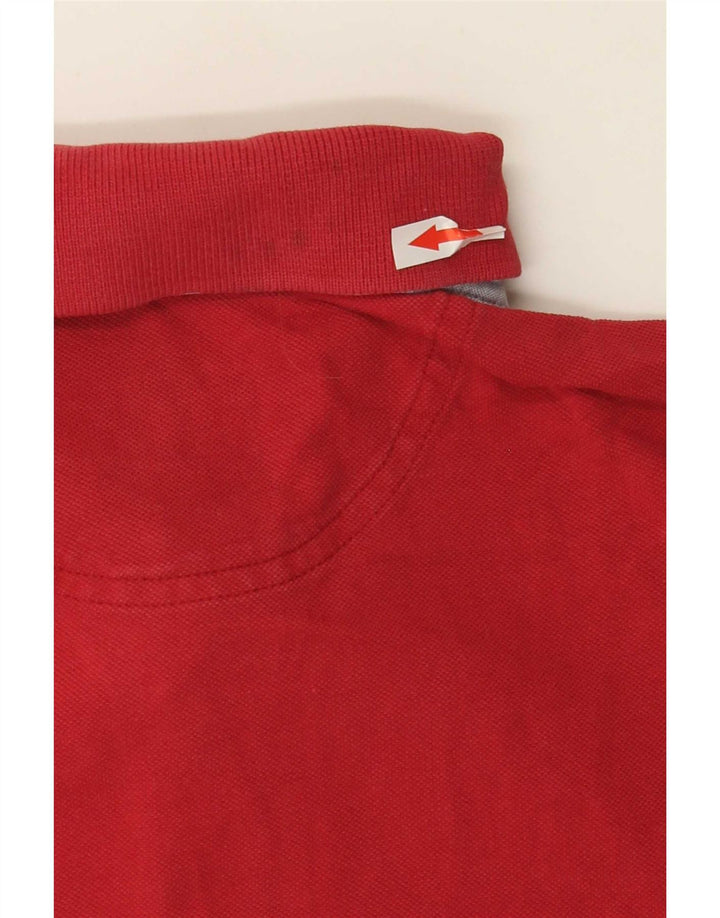Massimo Dutti Herren Poloshirt XL Rot Baumwolle