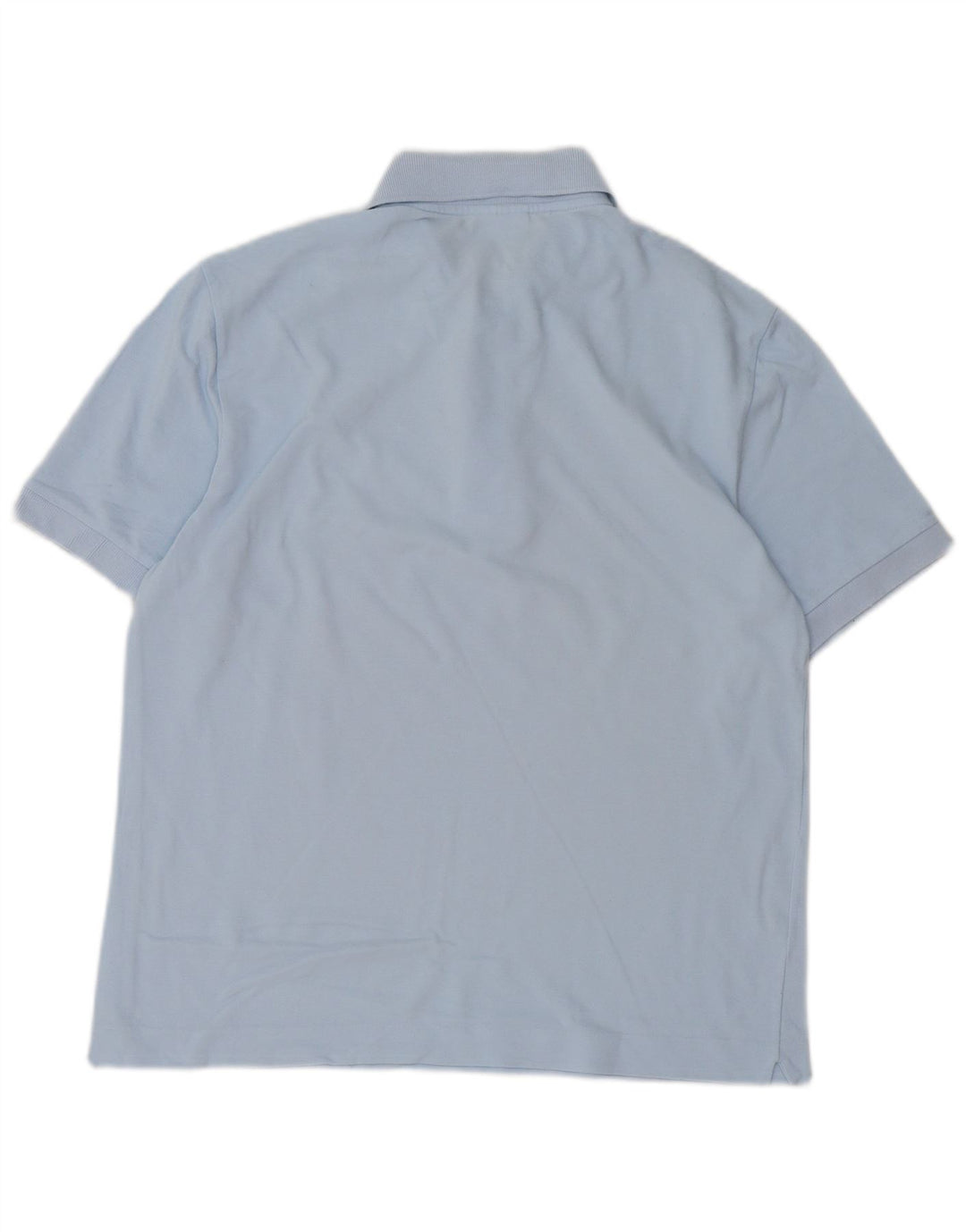 Lacoste Herren-Poloshirt, Größe 4, mittelblaue Baumwolle